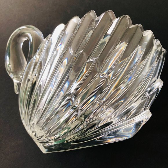 VINTAGE Crystal Swan Lead Crystal West Germany - Picture 2 of 7